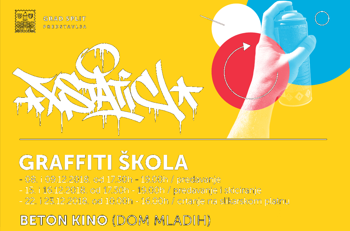 Prijavite se, broj polaznika ograničen: U prosincu kreće završni ciklus škole grafita za mlade