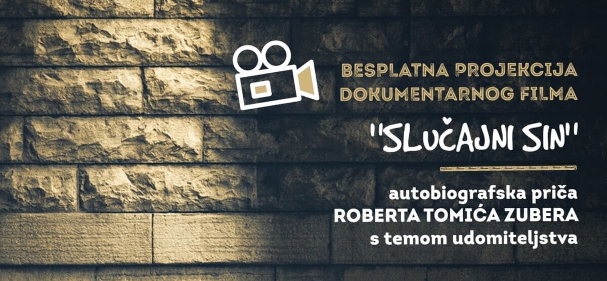 Split: projekcija dokumentarnog filma o udomiteljstvu "Slučajni sin" Roberta Tomića Zubera