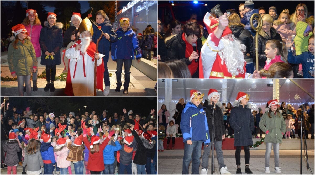 Sv. Nikola na vatrogasnim kolima došao u Kaštela i razveselio najmlađe