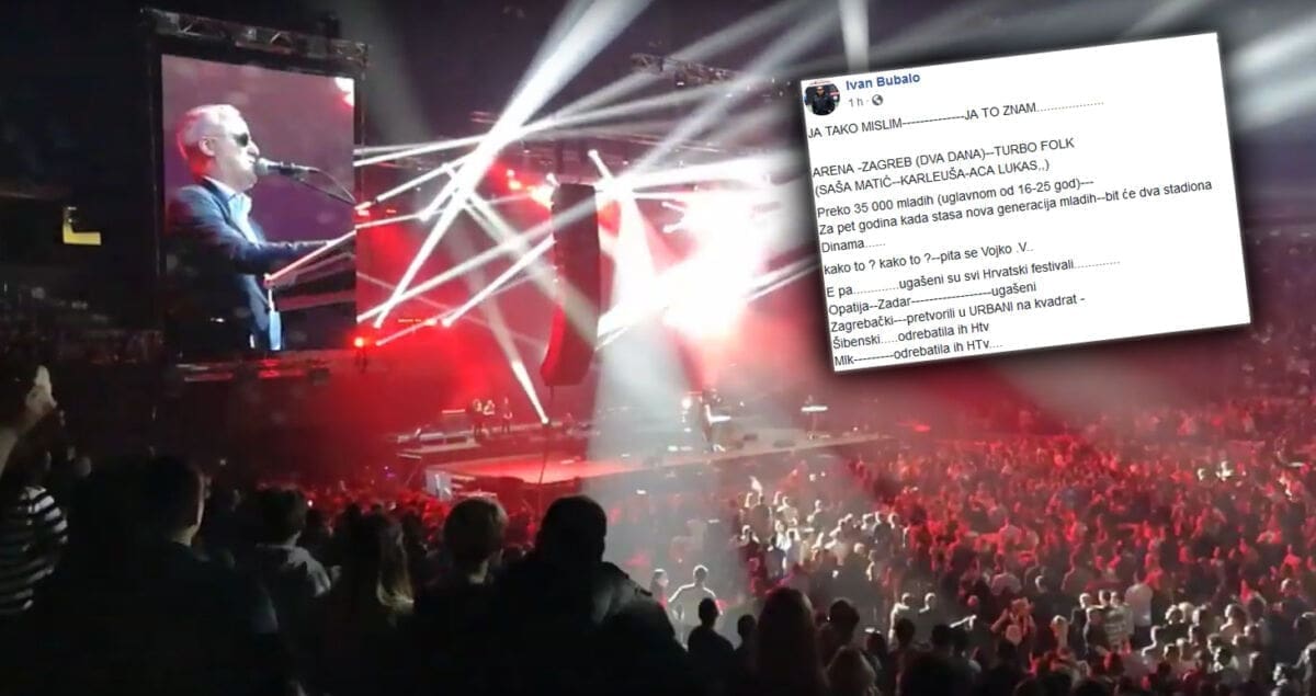 Poznati splitski menadžer i pjevač komentirali cajke u punoj Areni: "Kako to?"