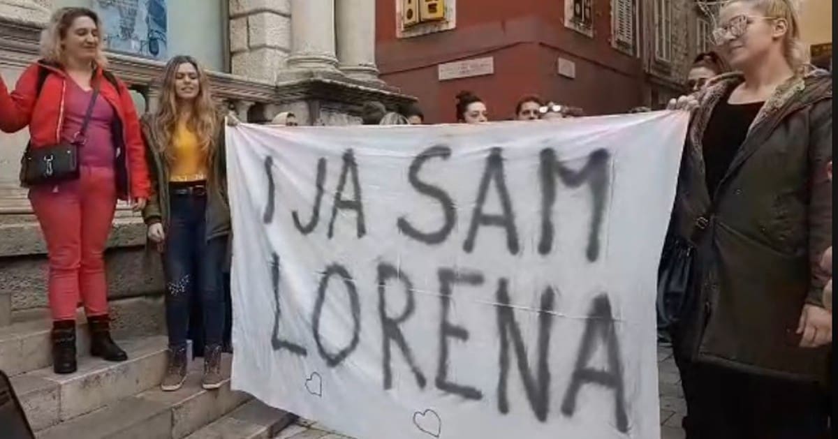 U ZADRU U TIJEKU PROSVJED PROTIV PRAVOSUĐA "Trebamo se ujediniti. Oni se ne boje i znaju da će biti obranjeni"