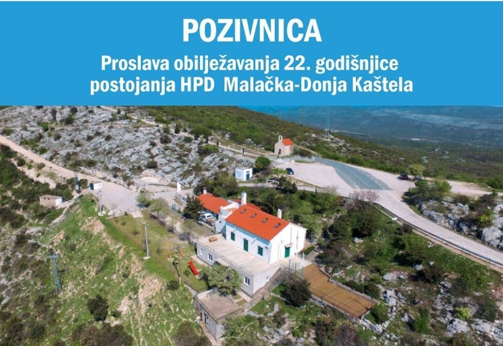PLANINARSKO DRUŠTVO MALAČKA SLAVI 22. ROĐENDAN Sljedeći vikend bogat dvodnevni program na popularnom domu