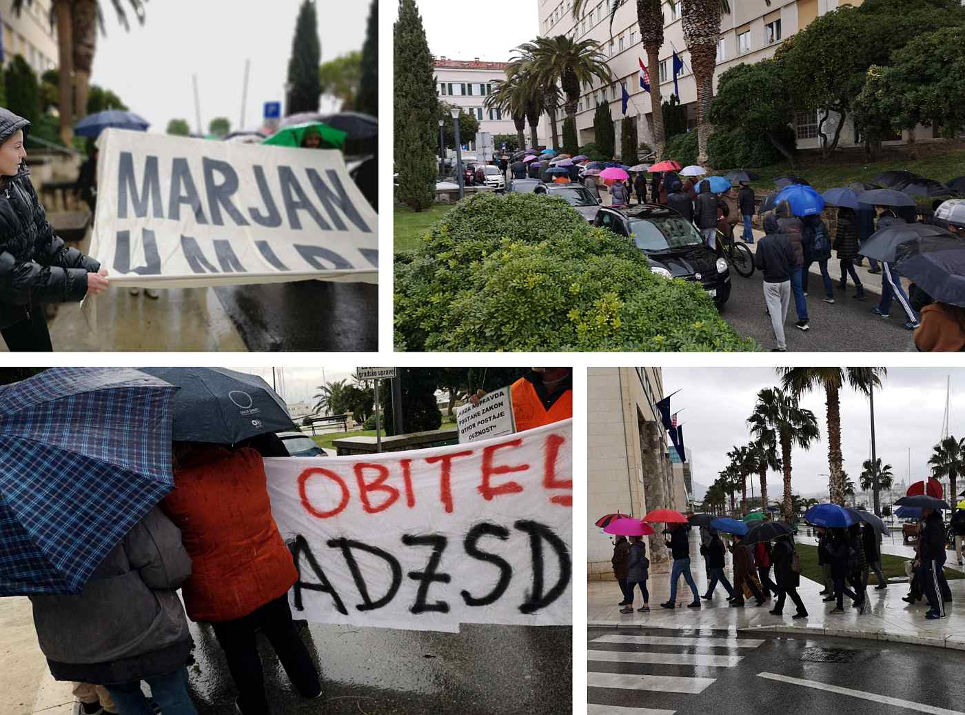 PROSVJED PRED BANOVINOM Aktivisti pjevali "Marjane, Marjane", jedna im zaposlenica Grada dala podršku s prozora