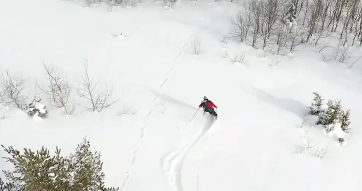 METAR SNIJEGA Pogledajte spust Stipe Božića s planine iznad Kupresa