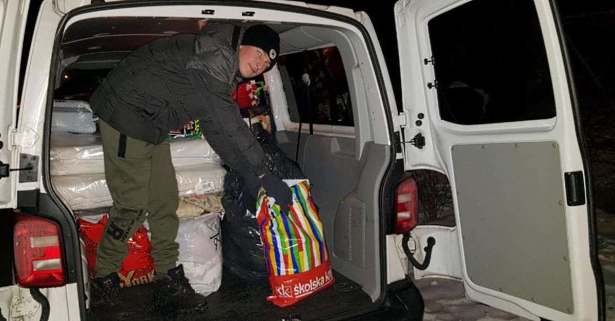 Policajci prikupili pomoć za obitelj stradalu u požaru