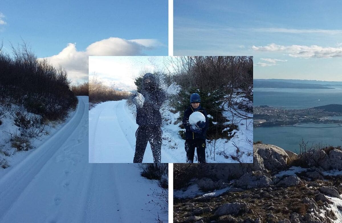 Ovo je najljepši snježni ambijent s pogledom na Split i okolicu!