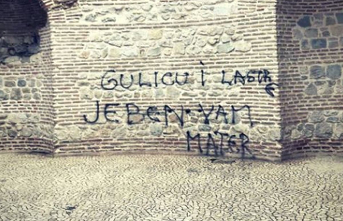 Uhićen muškarac koji je grafitima išarao Vestibul i Zlatna vrata: Pokušao je pobjeći iz Splita!