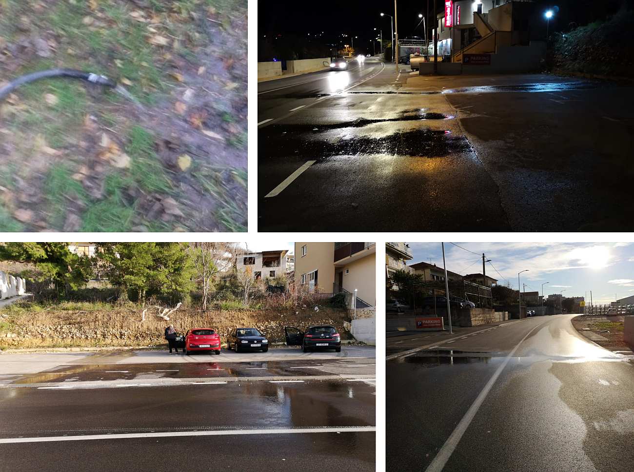 PRONAŠLI SMO RAZLOG POJAVE VODE NA CESTI! Već od noćas automobili bi mogli slijetati s kolnika jer će se voda na cesti Strožanac - Žrnovnica zalediti!