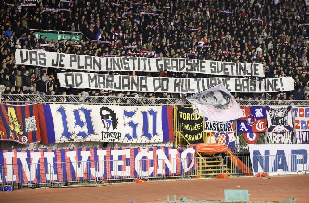 TORCIDA PONOVILA SVOJU PORUKU O MARJANU: "Vaš plan je uništiti gradske svetinje"