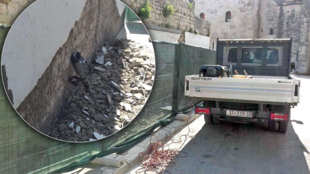 ŠTEMALICE U NODILOVOJ Počelo uklanjanje ilegalnih panoa u povijesnoj jezgri, sljedećih dana nove akcije