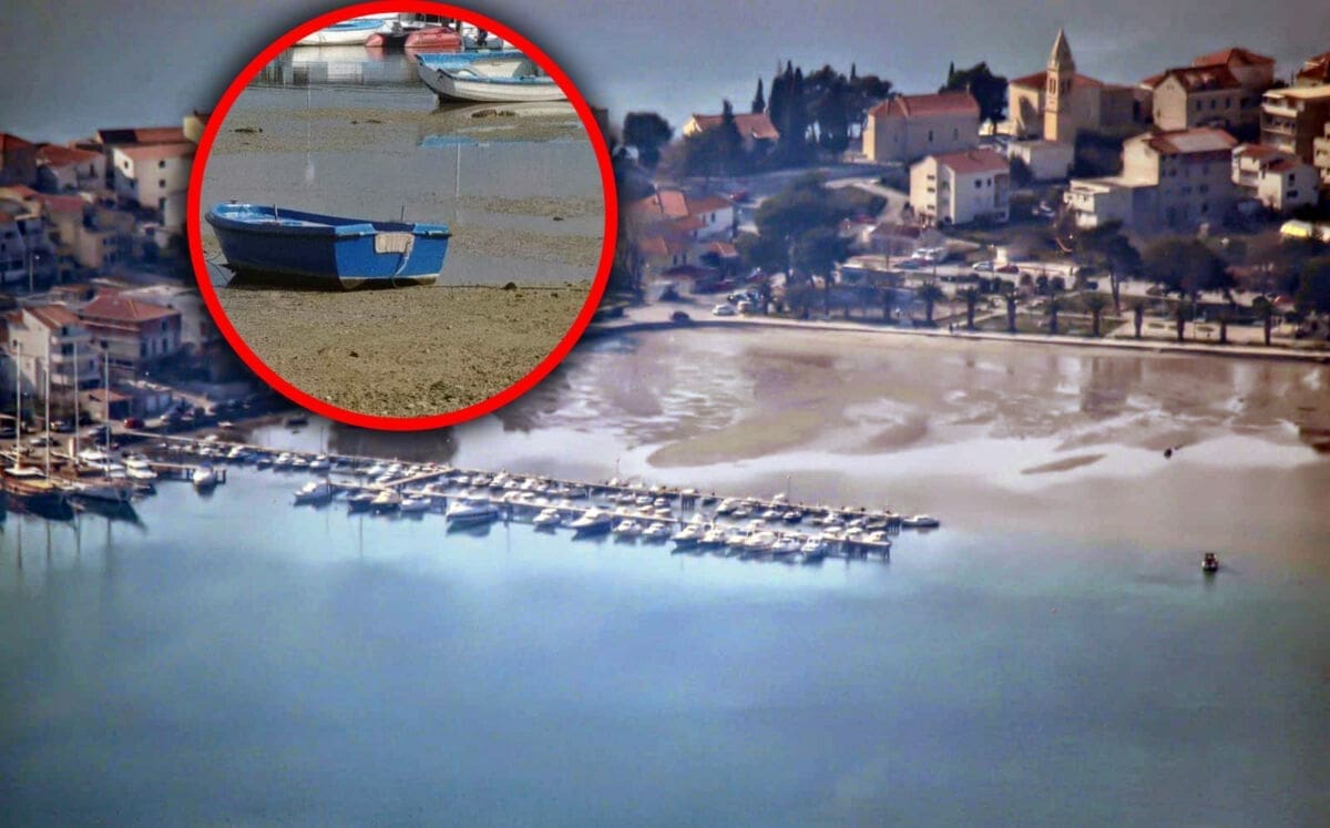 REKORDNO NISKA RAZINA MORA More se povuklo više od metra, pogledajte "suhe" plaže u Splitu, Stobreču, Brelima...