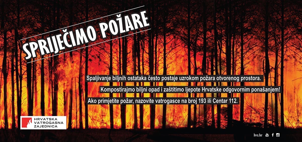 VATROGASCI POZIVAJU NA OPREZ Ako palite biljni otpad na otvorenom držite se ovih pravila