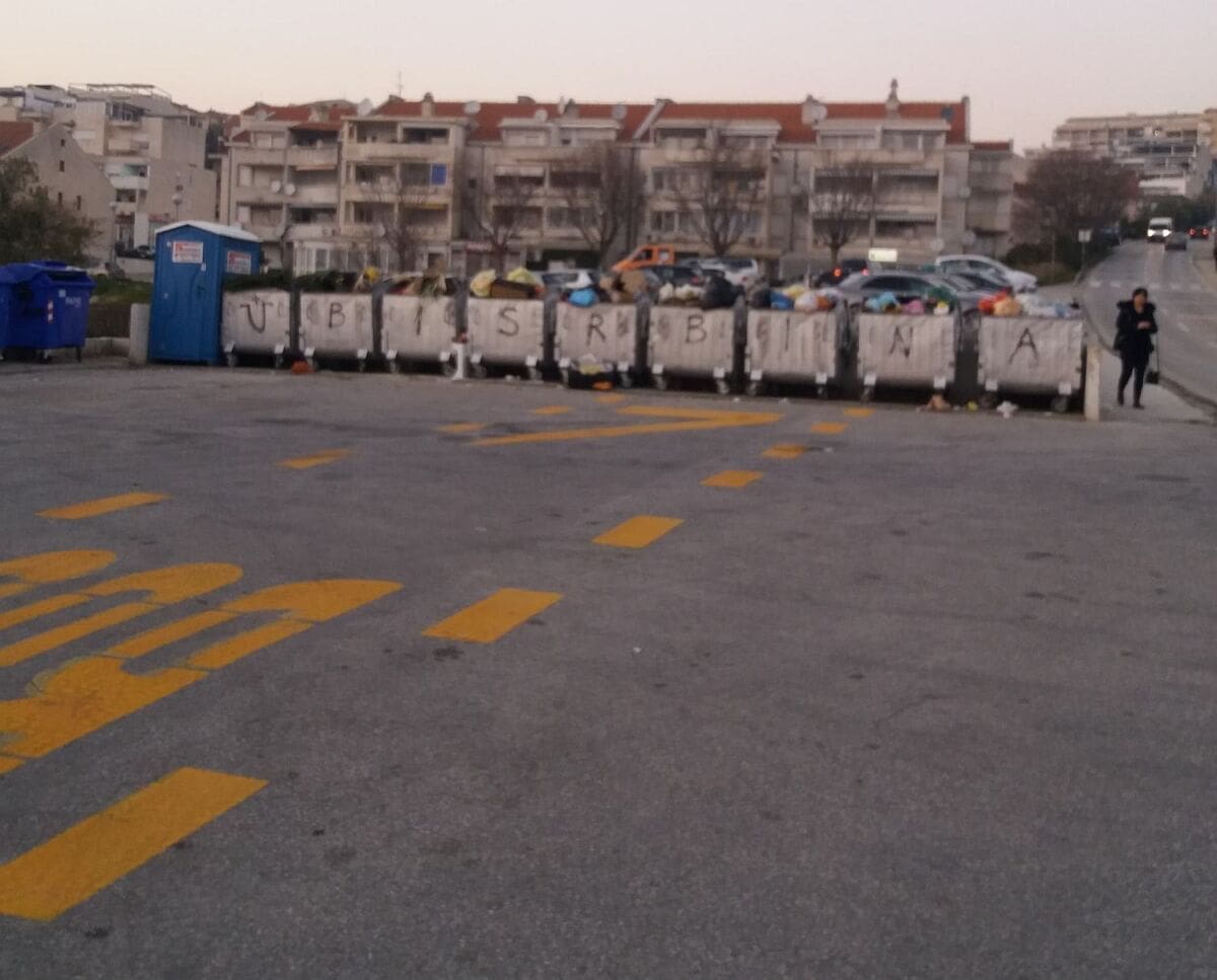 Nove poruke mržnje u Splitu: Na Pazdigradu osvanuo natpis "Ubi Srbina", nisu zaboravili ni Index