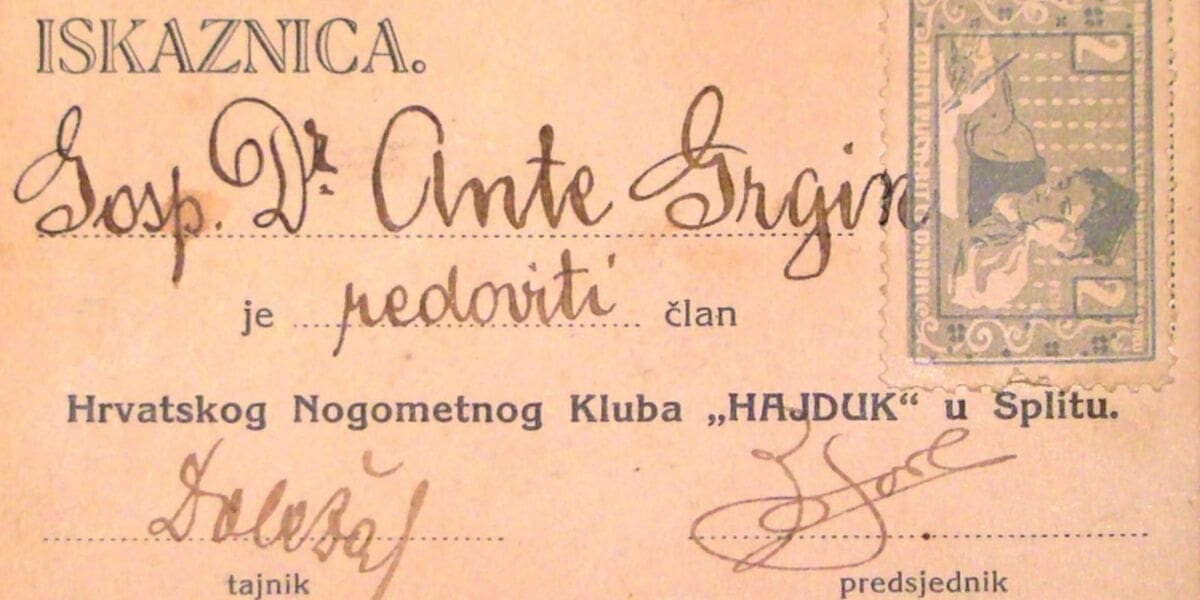 Hajduk organizira izložbu "Pod bijelim barjakom od 1911."