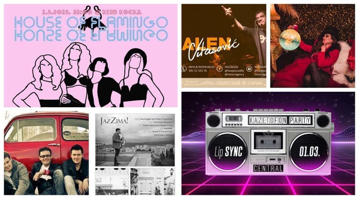 KAMO ZA VIKEND? House Of Flamingo drag queer show, Vojko V, Leteći Odred, Kazetofon Party