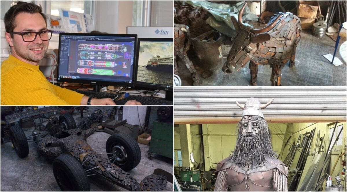 UMJETNIČKA PRIČA ŠKVERSKOG INŽENJERA Pogledajte skulpture napravljene samo od ostataka metala