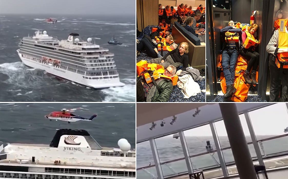 DRAMA NORVEŠKOG KRUZERA Putnici se spašavaju, u posljednji trenutak izbjegnuta katastrofa