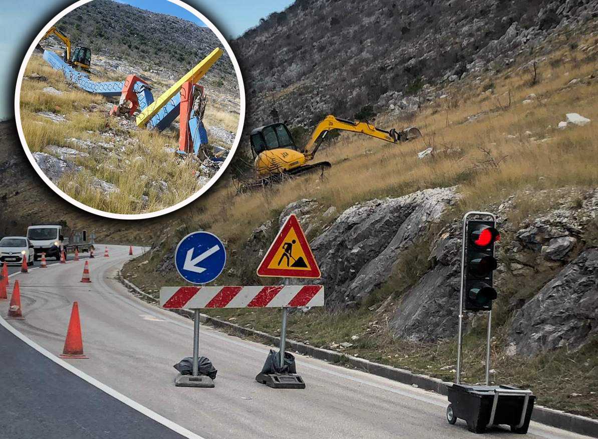 SOS art: Je li rušenje umjetničkog stupa Borisa Šituma "poruka" za jumbo plakat "Ubij umjetnika" posvećenog ministrici?