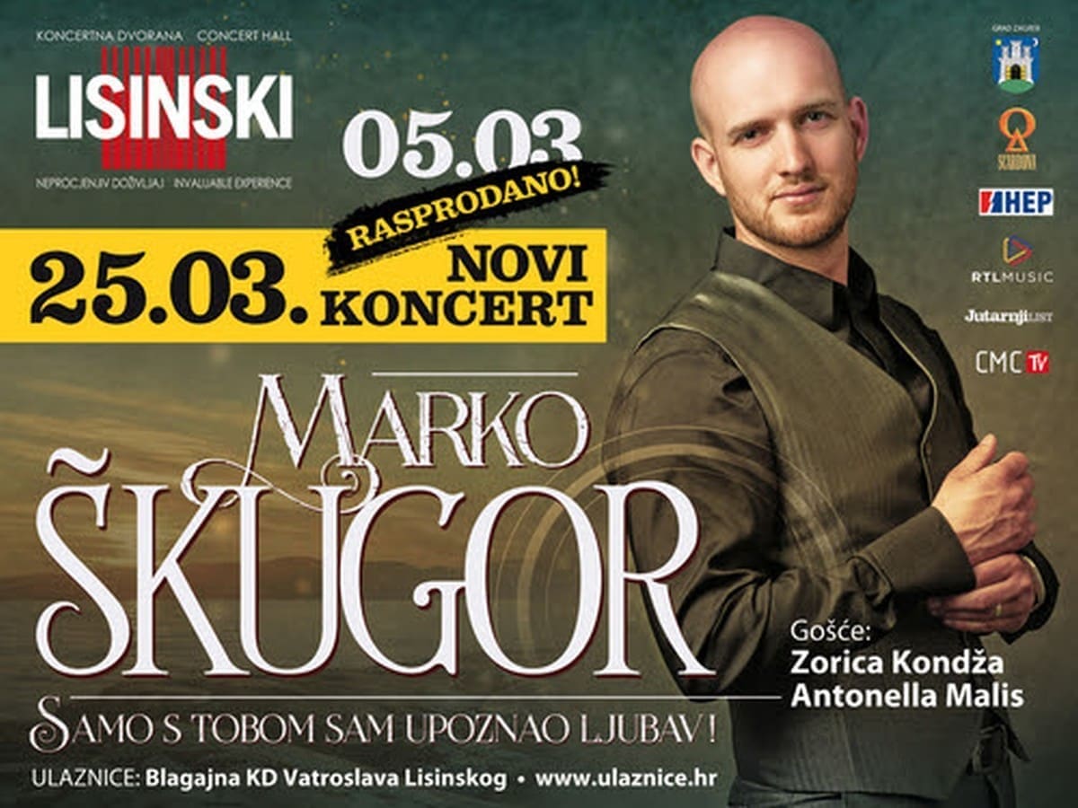 RASPRODAN KONCERT Marko Škugor priprema glazbeni spektakl u Lisinskom!