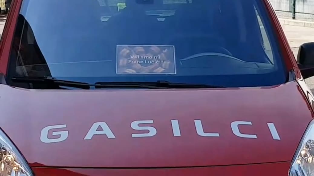 VATROGASCI IZ SLOVENIJE DALI PODRŠKU FRANI LUČIĆU "Vsi smo mi Frane Lučić"