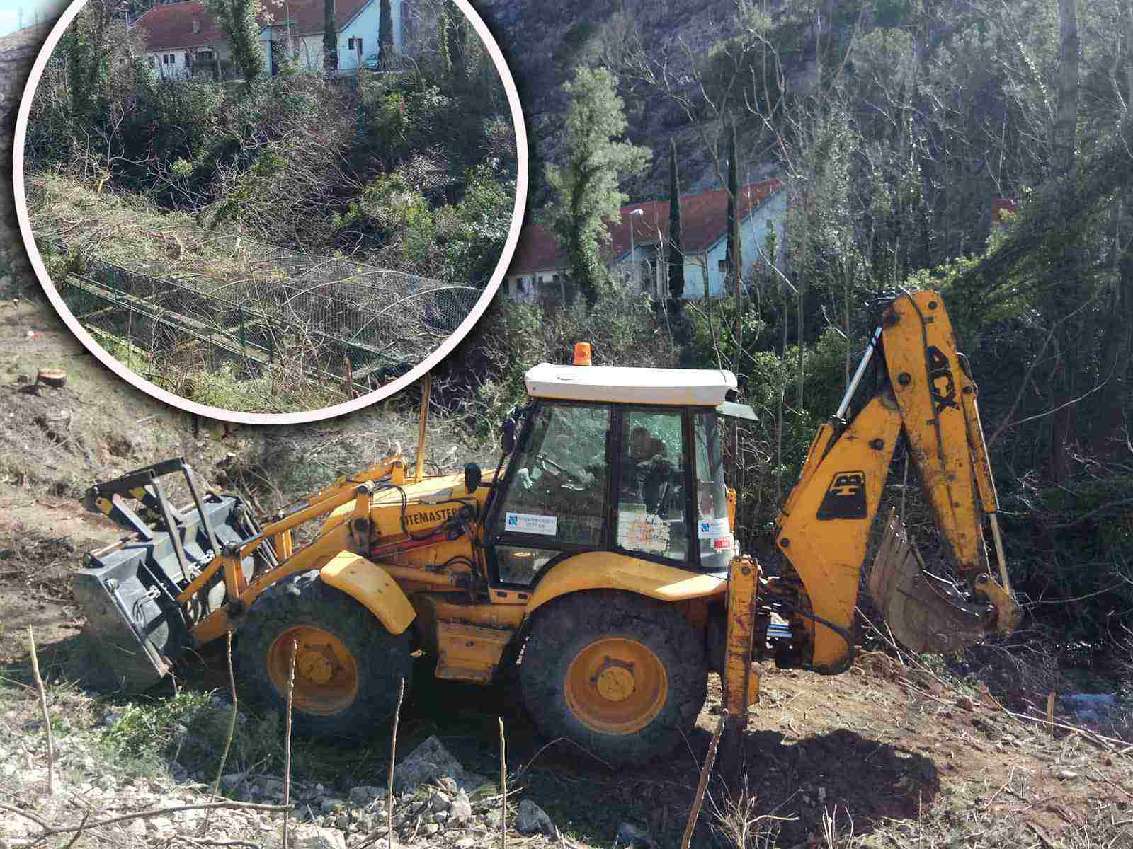 POSLJEDICE BURE STOLJEĆA Djelatnici Vodoprivrede čistili tok rijeke Žrnovnice, pa naišli na "izgubljeni" ribnjak