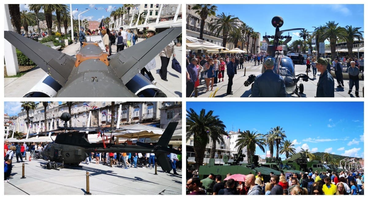 RIVU OKUPIRALA VOJSKA Izloženo naoružanje i oprema Hrvatske vojske