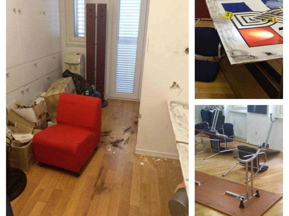 PROVALJENO U SPLITSKI HDZ Pogledajte što su napravili vandali u središnjici u Sinjskoj ulici