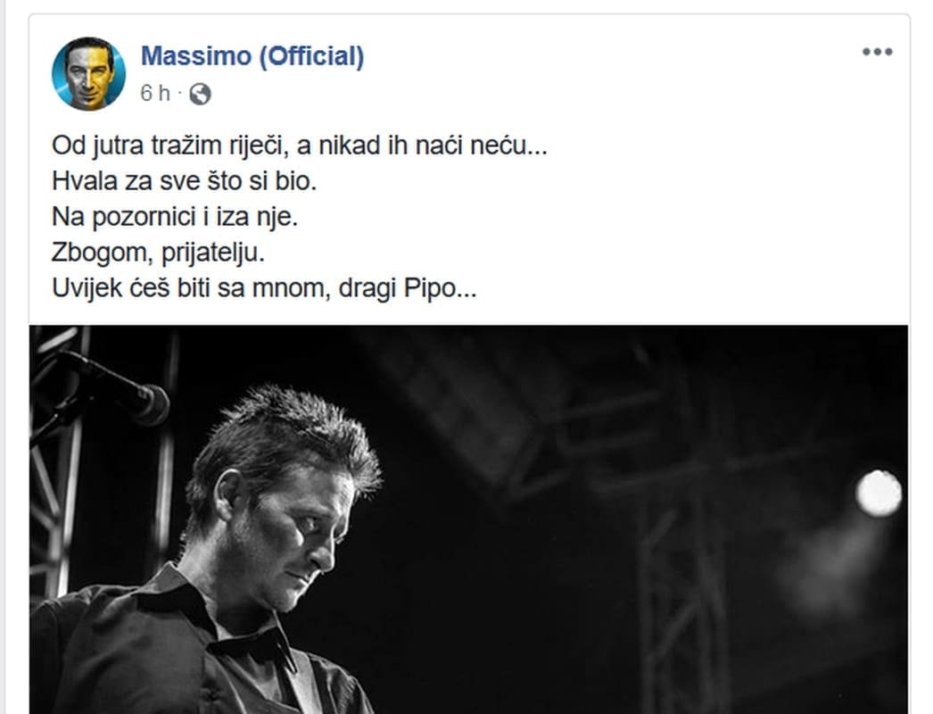 Preminuo Massimov gitarist i prijatelj: "Od jutra tražim riječi..."