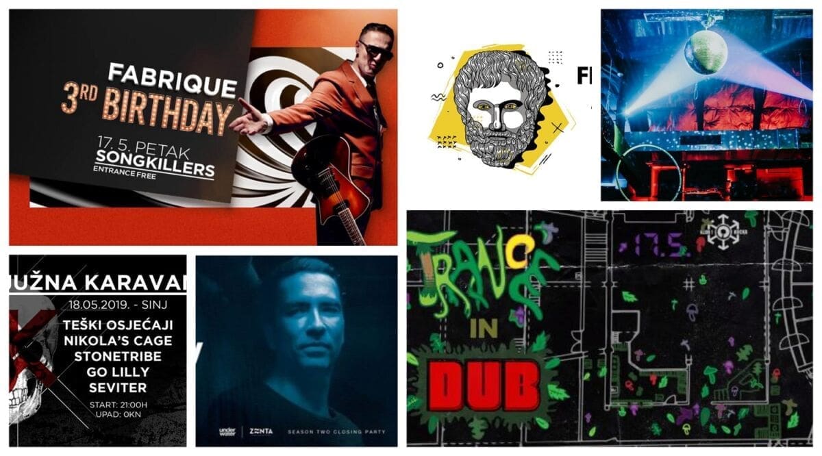 KAMO ZA VIKEND? Songkillers, Petar Dundov, Disco House Season Closing, Trance in dub, Filozofijada