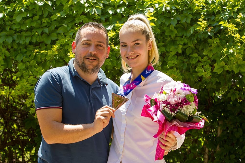 Brončana Bruna Vuletić stigla u Split: "Sretna sam jer sam dokazala da se mogu nositi s najboljima"