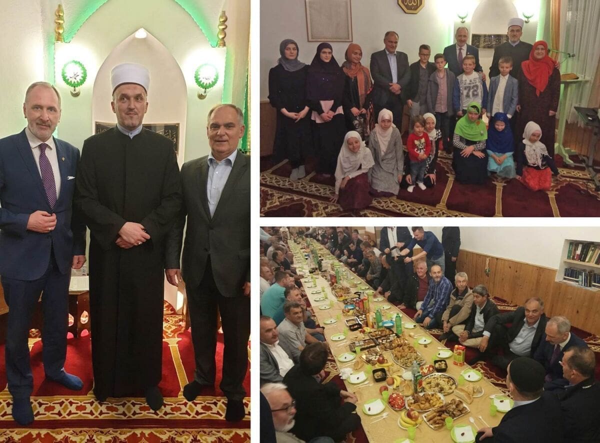 Župan Boban i gradonačelnik Opara počasni gosti "iftara" u medžlisu Islamske zajednice u Splitu