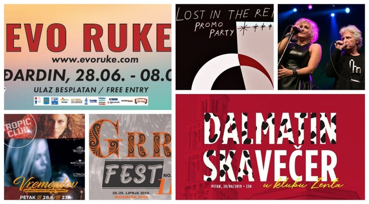 KAMO ZA VIKEND? Evo Ruke!, Denis & Denis, Cruise, Dalmatinska, Vremeplov, GRR Fest