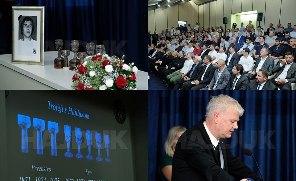 Oproštaj od legende: Na Poljudu održana komemoracija za Juricu Jerkovića