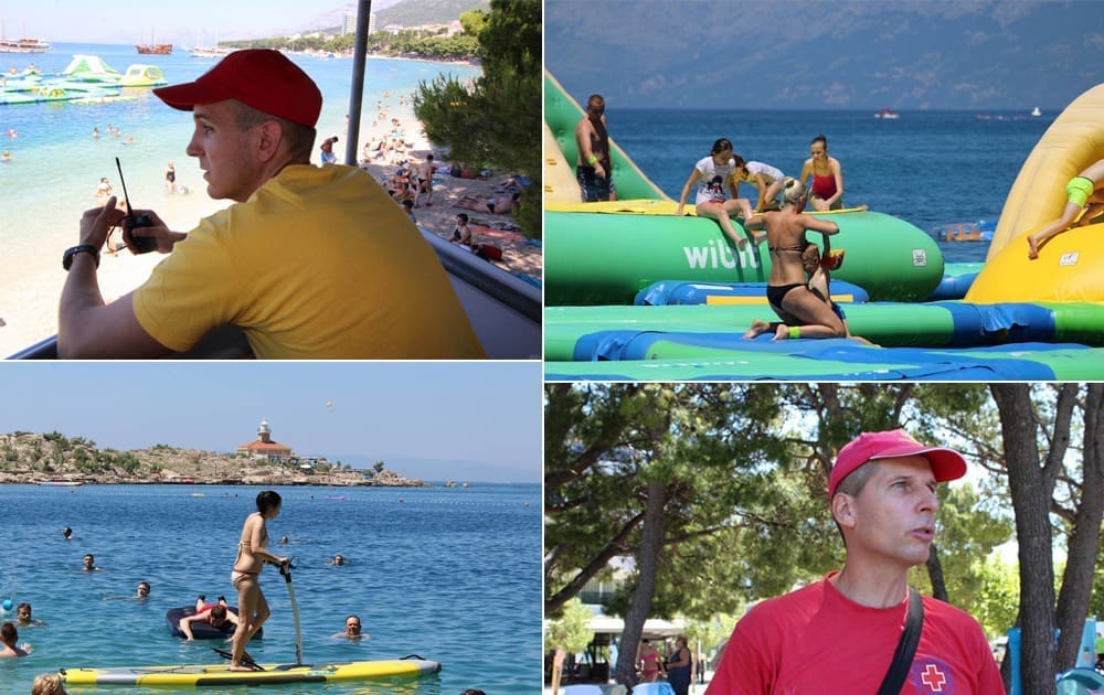 MAKARSKI 'BAYWATCH' PAZI NA KUPAČE Najviše intervencija zbog vrućina, ali ozljeda ima i na aqua parkovima