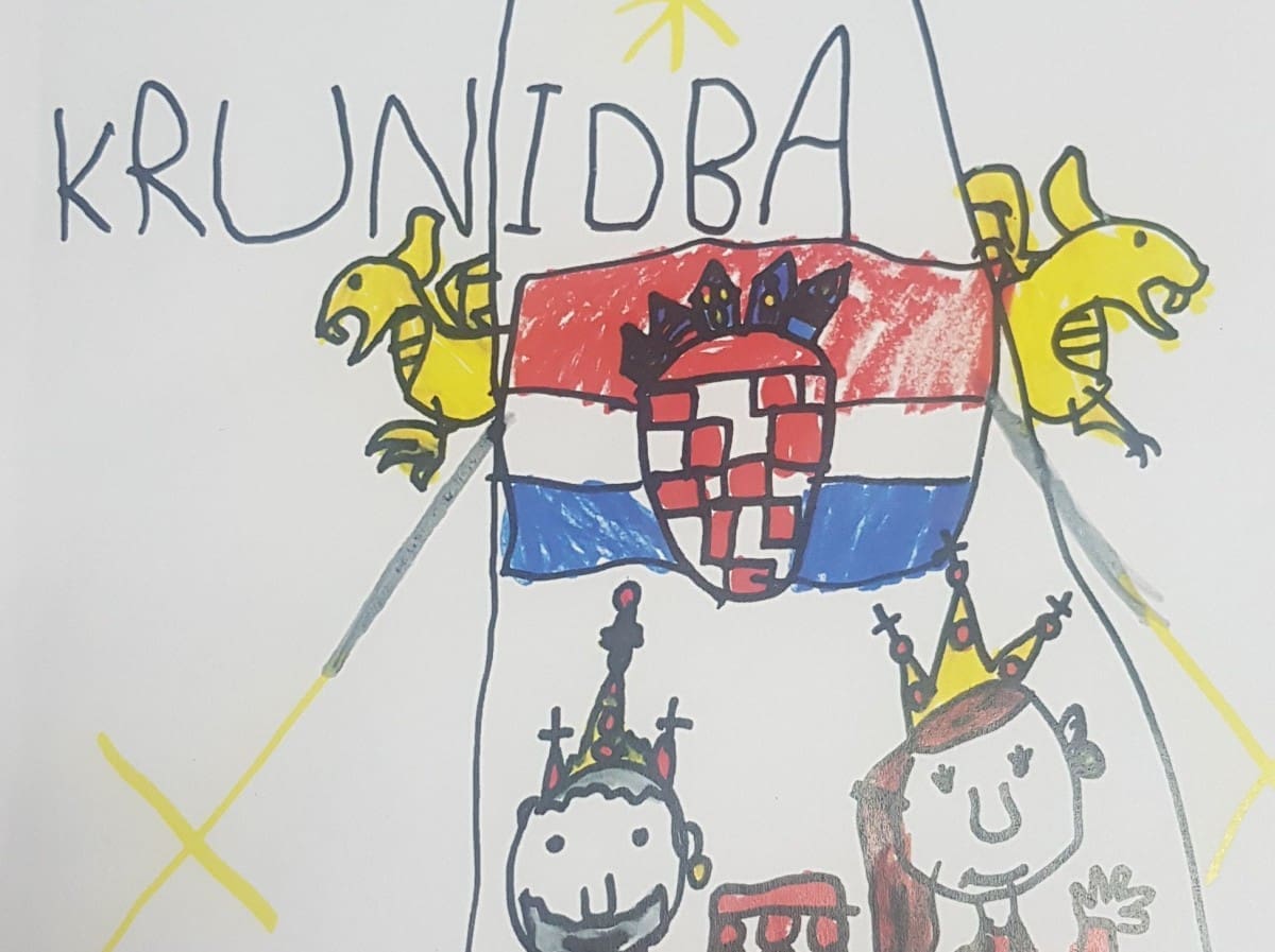 Daroviti mali Solinjanin izradio slikovnicu "Krunidba kralja Zvonimira"