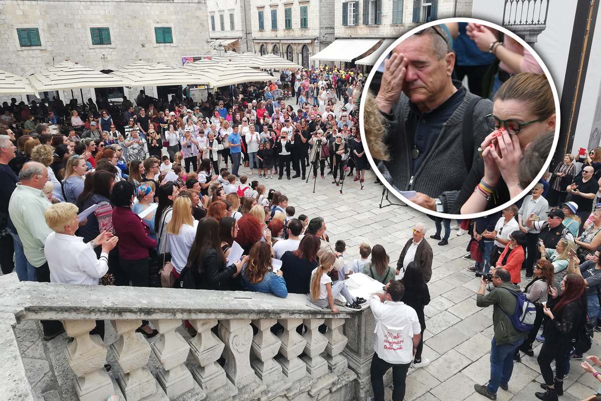 DIRLJIVI PRIZORI Pogledajte kako se Dubrovčani opraštaju od svog Đele
