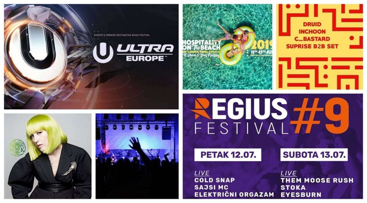 KAMO ZA VIKEND? Ultra Europe, Regius Festival, Nina Kraljić, Hospitality on the Beach, Vremeplov, Evo Ruke!