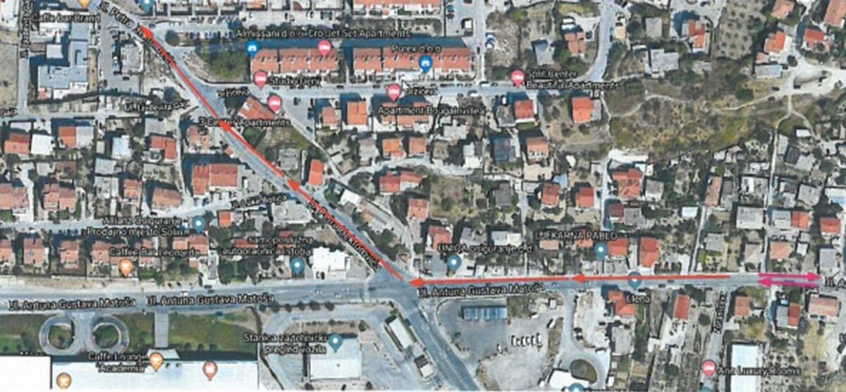 PRIVREMENA REGULACIJA PROMETA U SOLINU Gradi se srednjetlačni plinovod