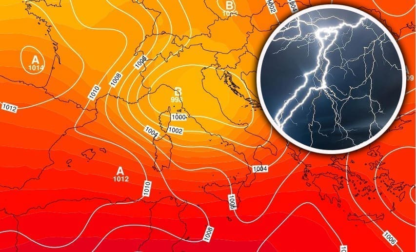 NEOBIČNO SNAŽNA LJETNA SREDOZEMNA CIKLONA Evo što nam donosi izražena promjena vremena ovog vikenda