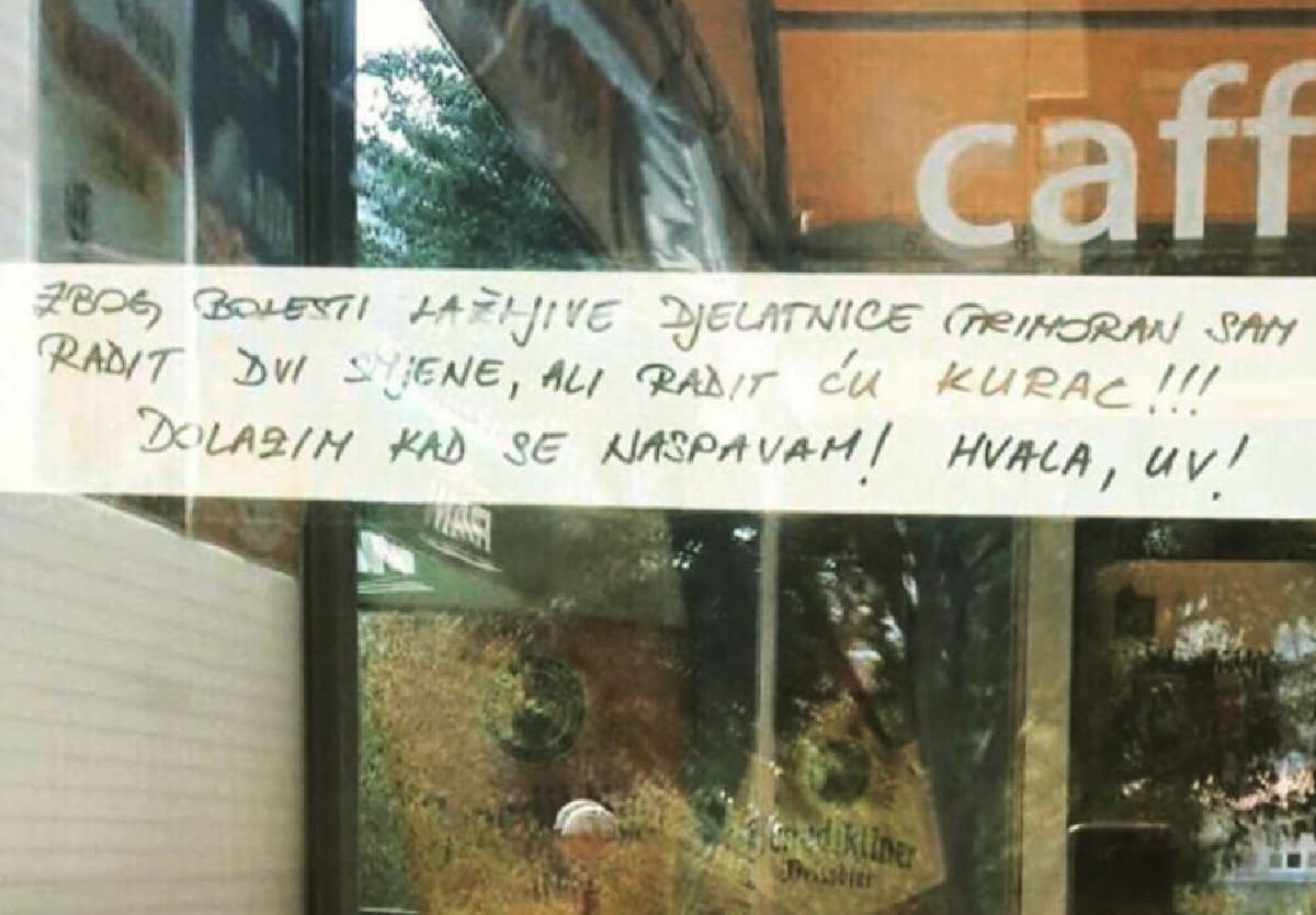 IMA LI DALJE? Pogledajte što je poručio splitski ugostitelj svojim gostima