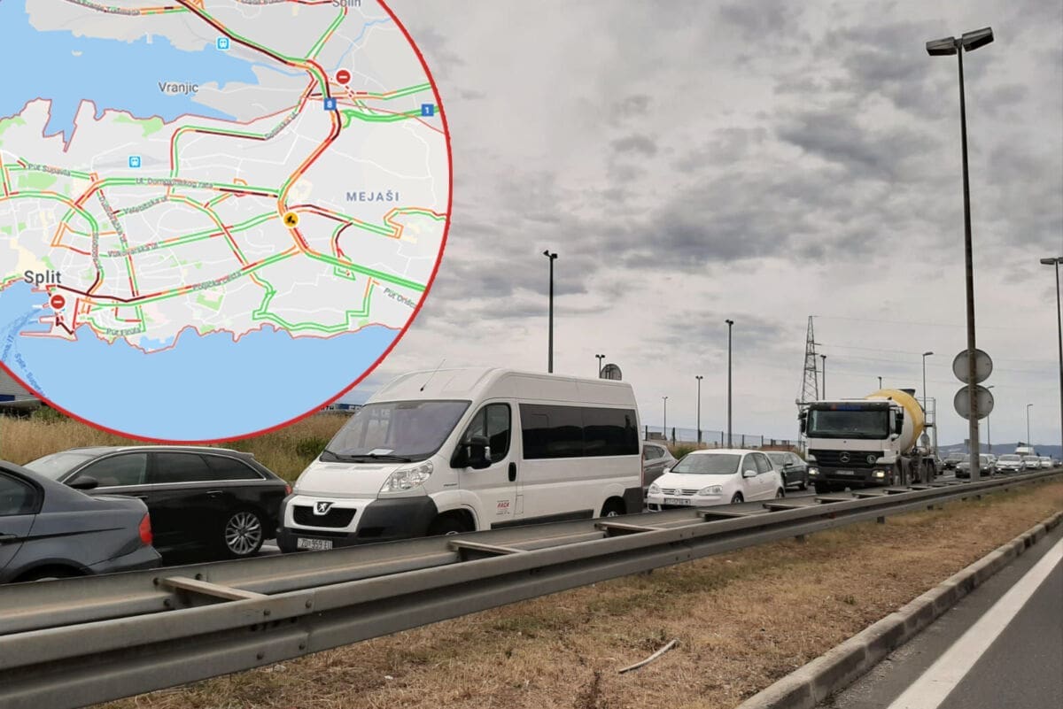 "NIKAD GORE STANJE" Potpuni kolaps na cestama oko Splita, u kolonama se čeka i po pola sata