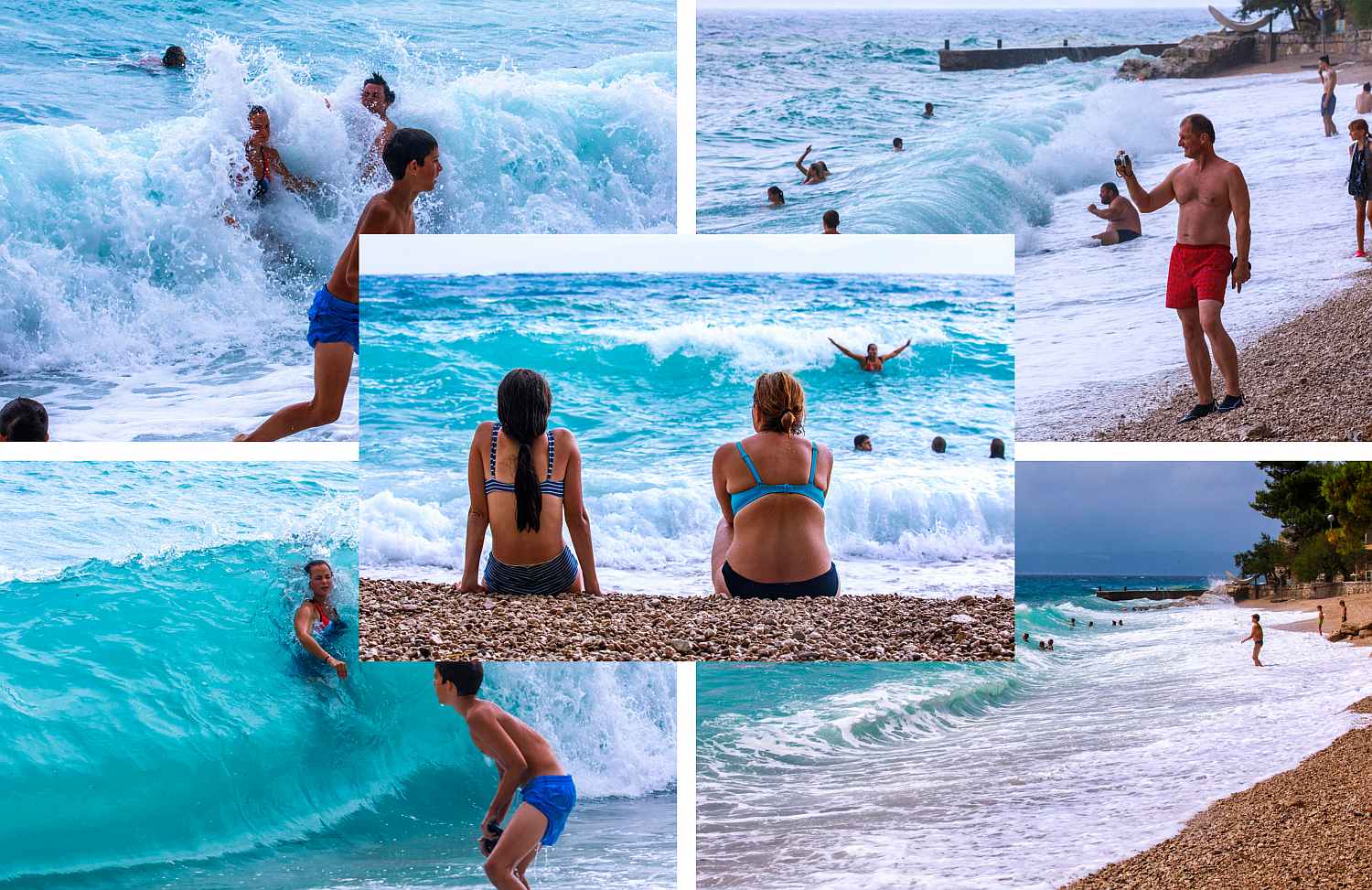 DAN VELIKIH VALOVA Mnogi su olujne udare juga i visoke valove na plažama okrenuli u svoju korist