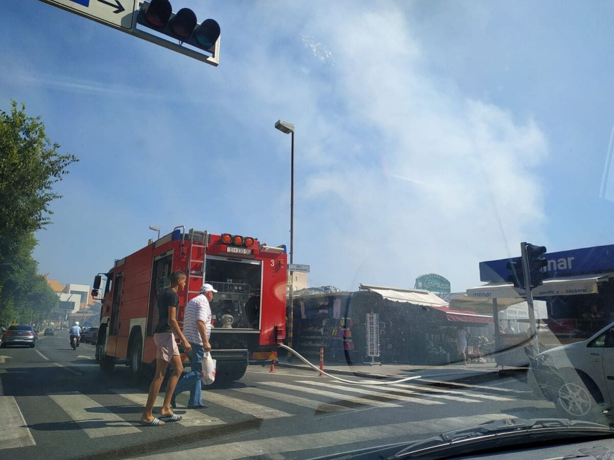 Brza reakcija vatrogasaca: Gorjelo u centru Šibenika