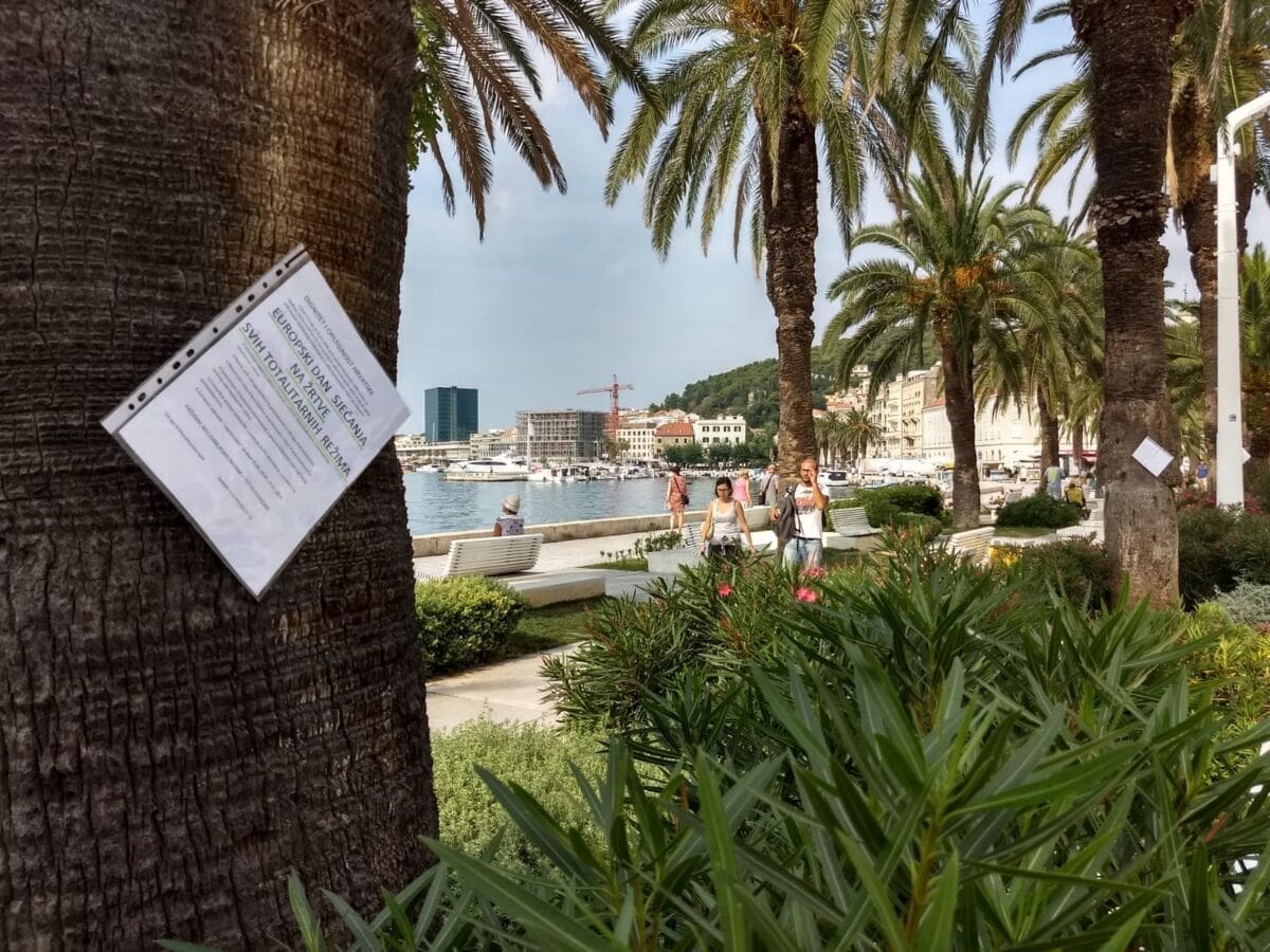 ANTITOTALITARISTI ILI OBIČNI VANDALI Brokvama izbužali palme na Rivi