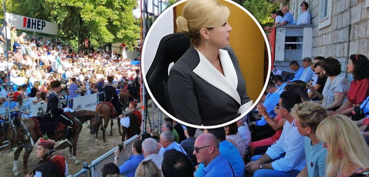 POČELA 304. SINJSKA ALKA Stigli predsjednica i premijer, Šeks se pojavio sav u bijelom