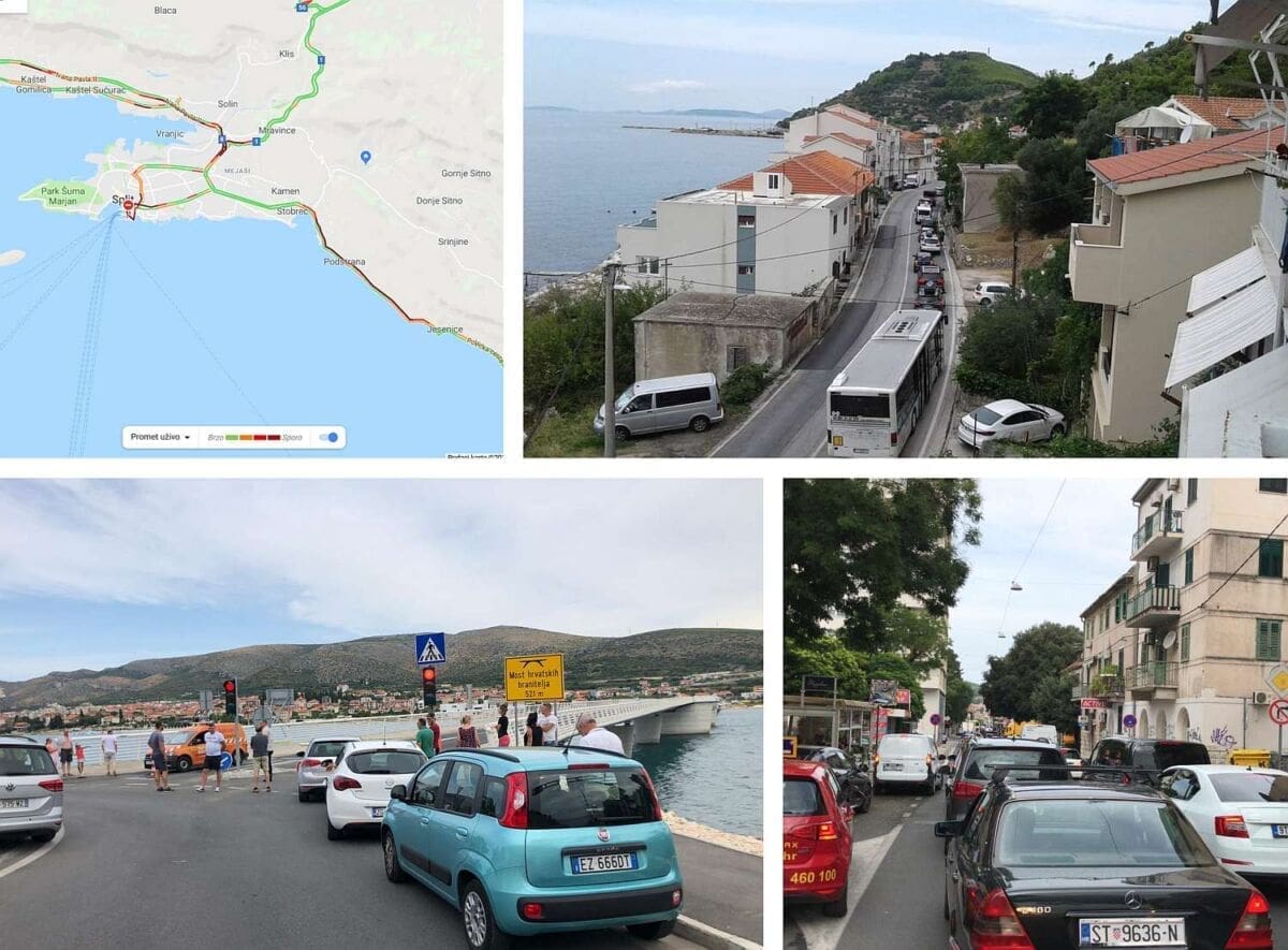 NAJVEĆE GUŽVE NA CESTAMA OVOG KOLOVOZA Pogledajte kako izgleda stanje od Omiša do Trogira