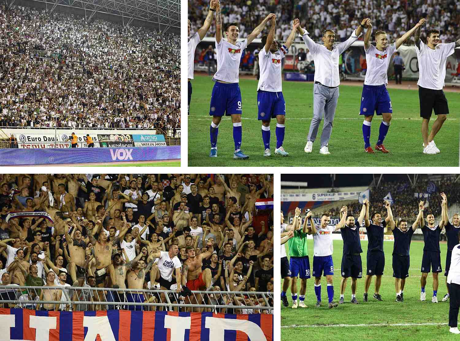 VELIKA FEŠTA Pogledajte reakciju na tribinama nakon što je Hajduk nakon više od tri godine srušio Dinamo na Poljudu i preuzeo vrh!