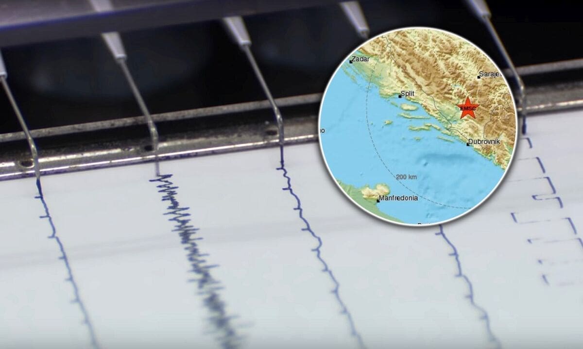 UMJERENO JAK POTRES NA JUGU BIH Zatresao se i dio Dalmacije