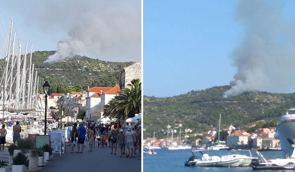 Požar na Visu pod kontrolom, kanaderi spriječili njegovo širenje