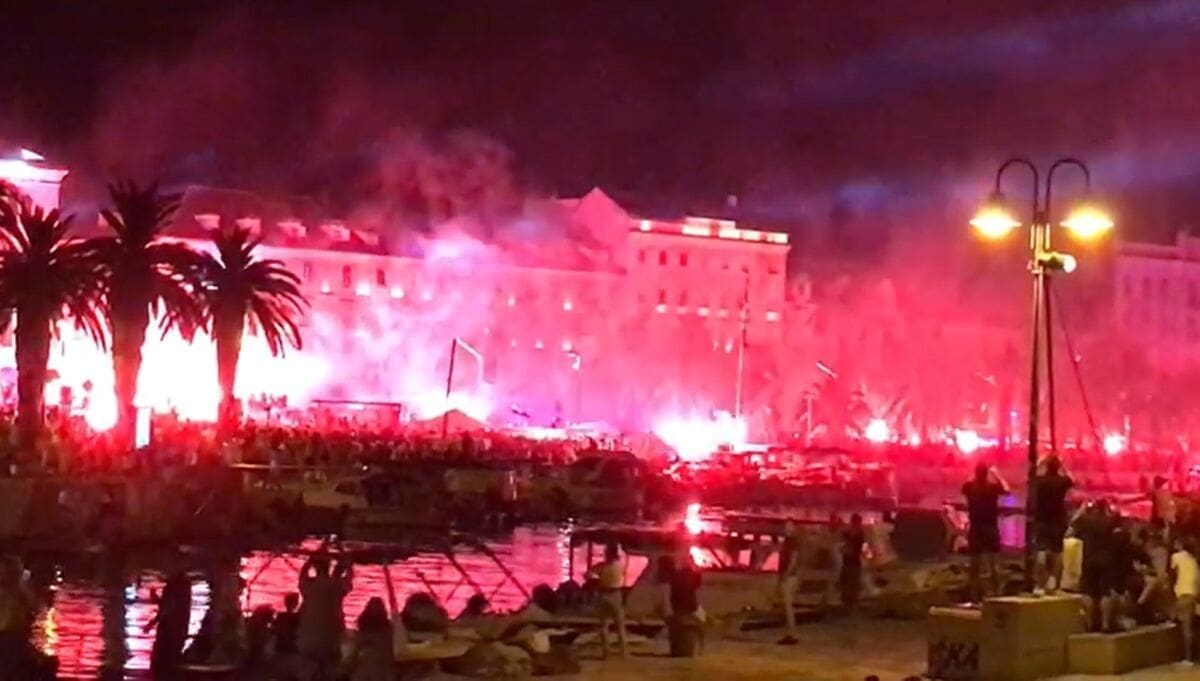 RIVA GORI Pogledajte nevjerojatan prizor koji je nastao na prve taktove "Bojne Čavoglave"